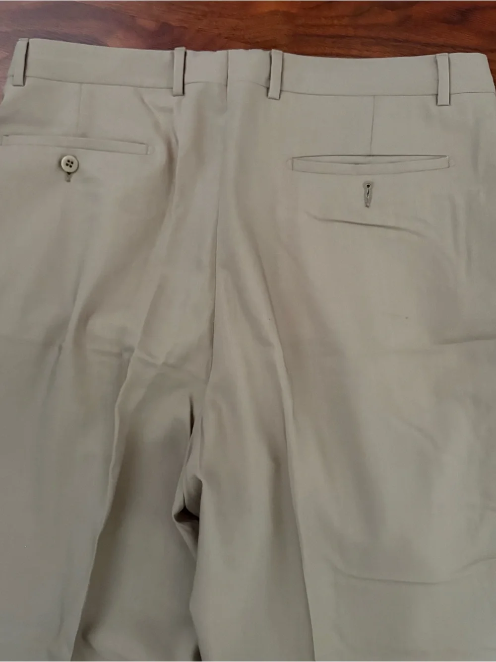 Zanella Jesse Mens Wool Pleated Dress Pants 35x30 Tan Beige Cuffed Slacks Italy⁠